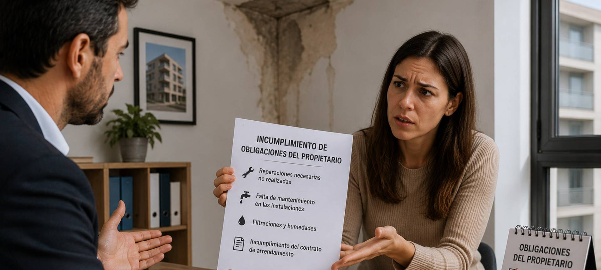 Reclamación por incumplimiento de obligaciones del propietario Reclamación por incumplimiento de obligaciones del propietario