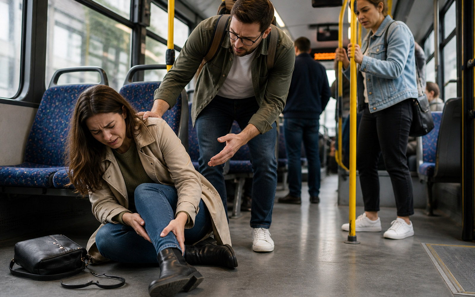 Accidente en transporte público