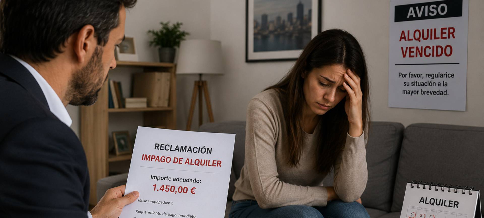 Reclamación por impago de alquiler
