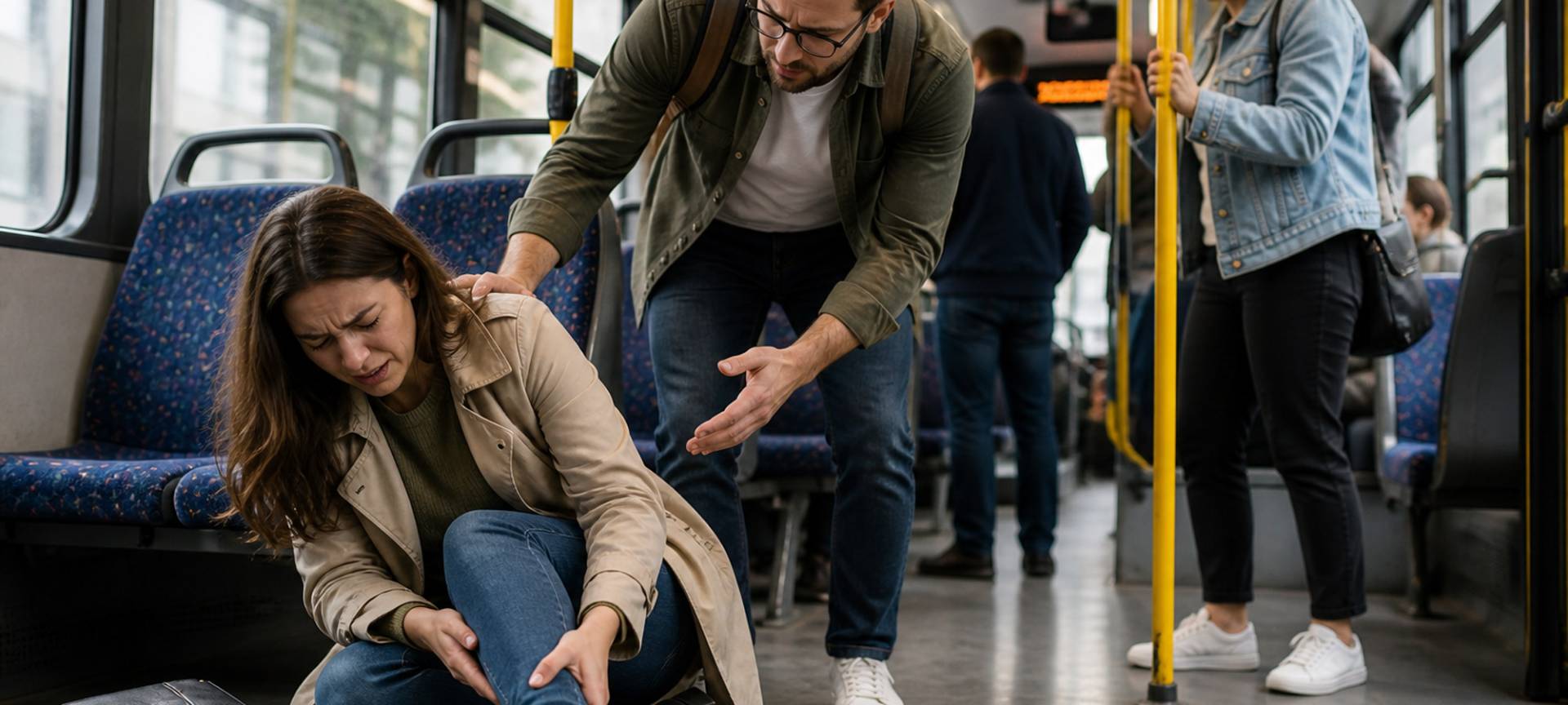 Reclamación por accidente en transporte público